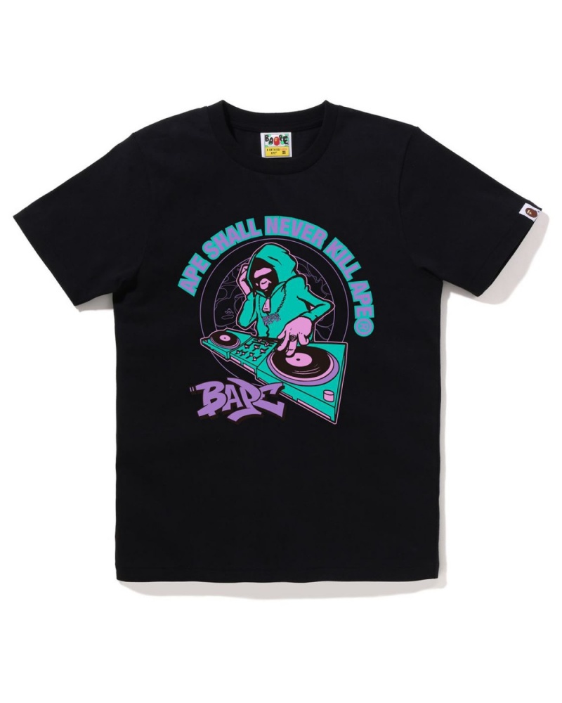 T Shirts Bape Noir Femme | EVZ-38822548