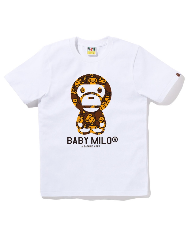 T Shirts Bape All Baby Milo Baby Milo Blanche Femme | HME-00412462