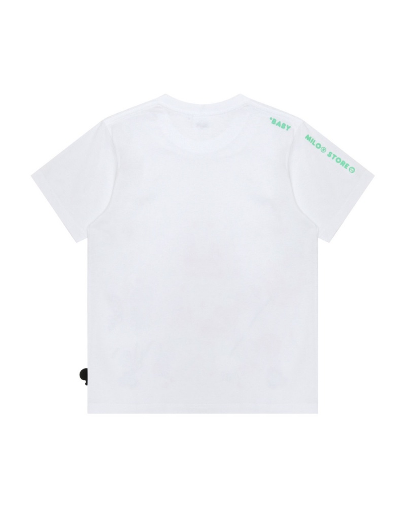 T Shirts Bape Baby Milo Blanche Femme | UNQ-49796521