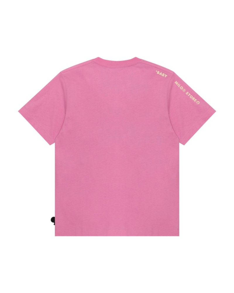 T Shirts Bape Baby Milo Rose Femme | ECN-83975931