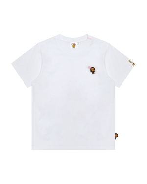 T Shirts Bape Baby Milo S/S Blanche Femme | PIU-00755041