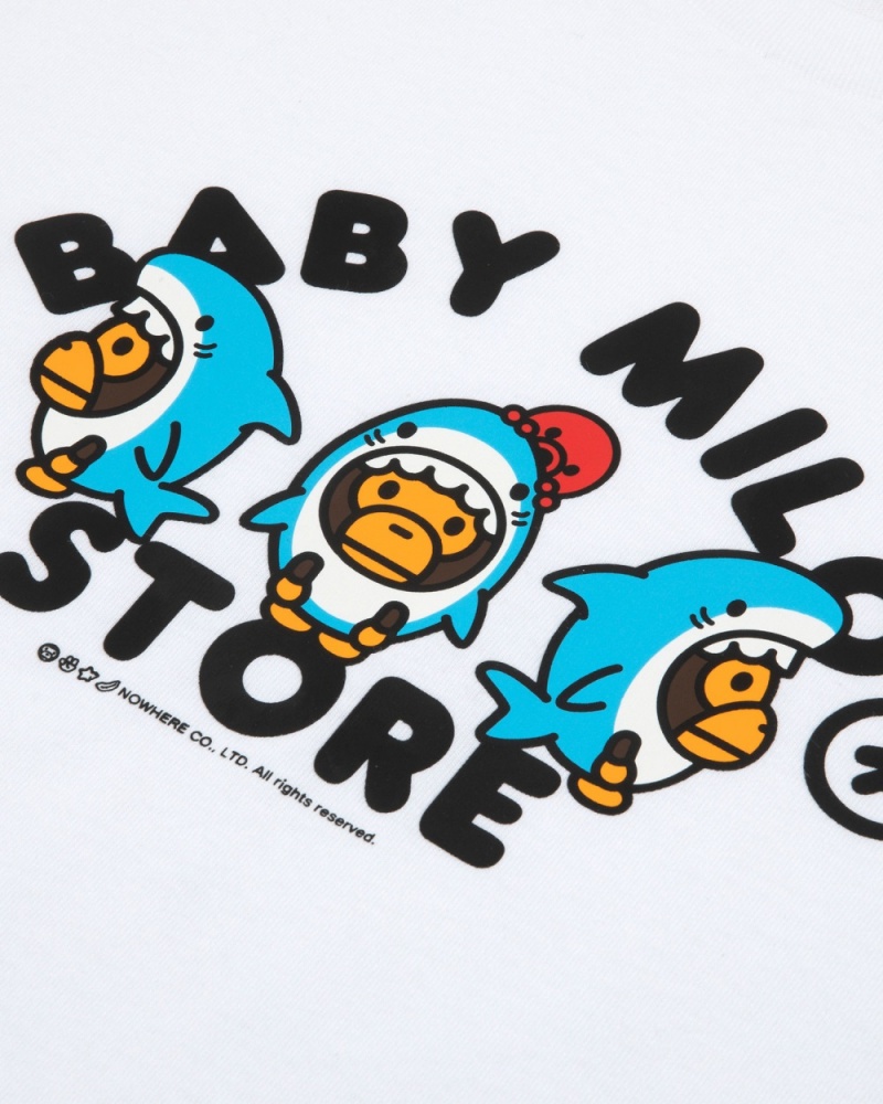 T Shirts Bape Baby Milo Blanche Femme | CMR-44368354