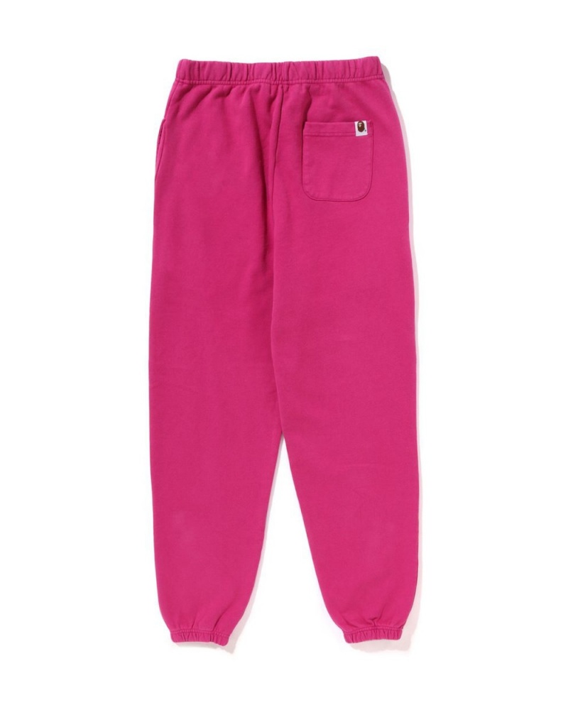 Pantalon Survêtement Bape Pigment Dye Rose Femme | QSV-44163286