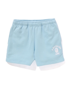 Short Bape College Sweat Shorts Bleu Femme | UXT-62109476