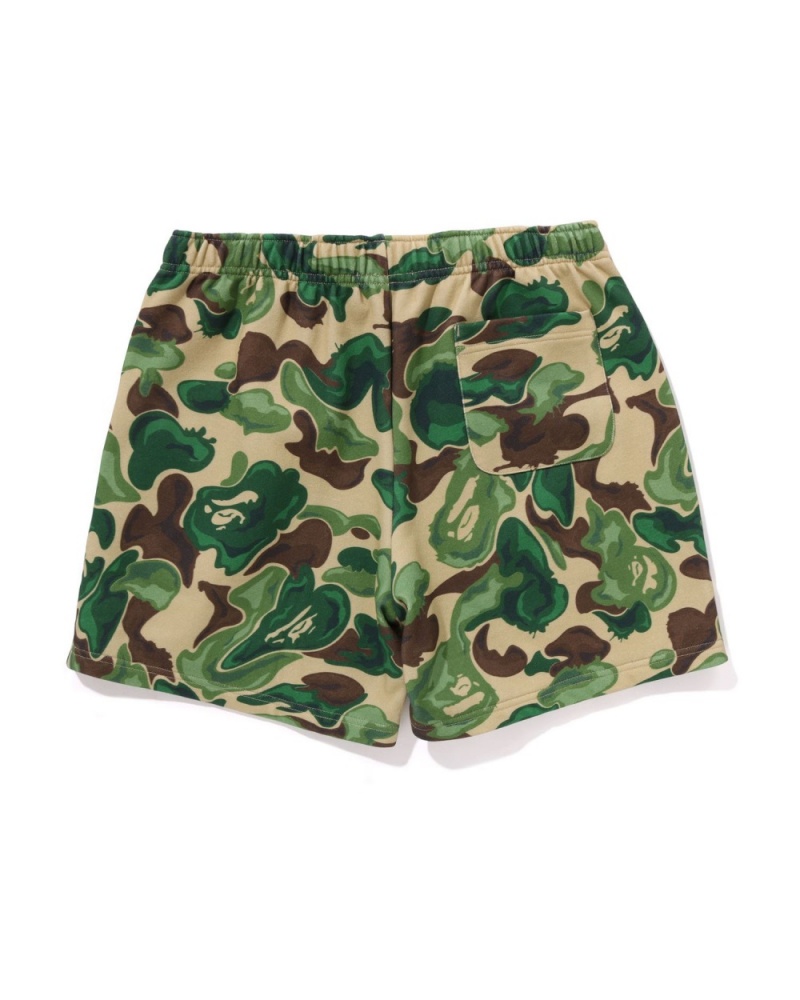 Short Bape Art Camo Sweat Shorts Vert Femme | TQE-19612830