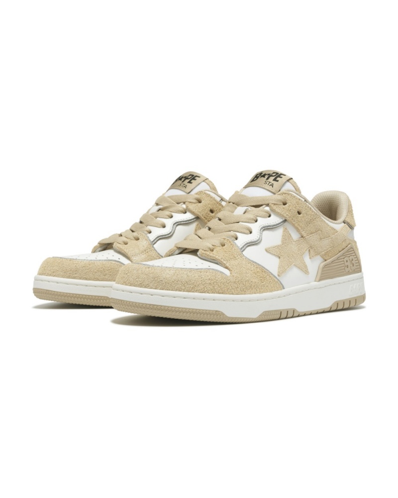 Basket Bape SK8 STA #3 Beige Femme | YCD-80706673