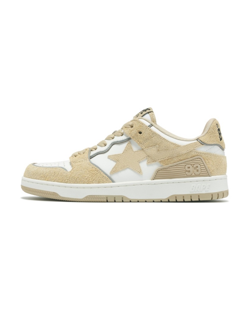 Basket Bape SK8 STA #3 Beige Femme | YCD-80706673