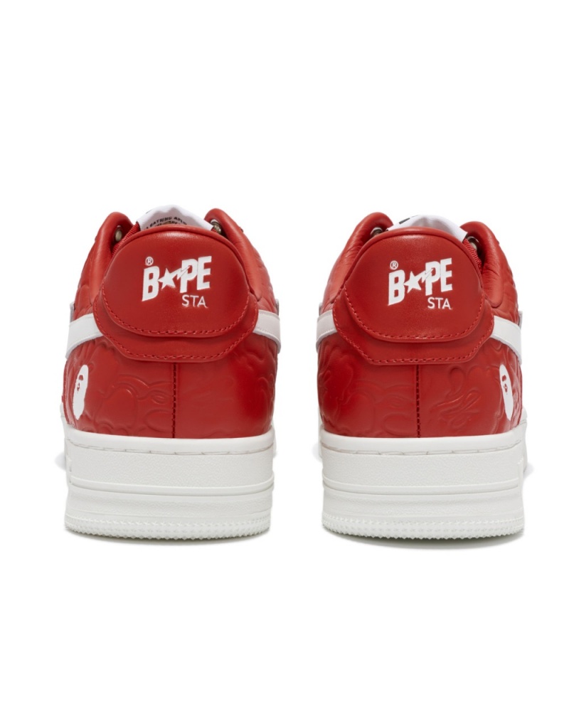 Basket Bape STA #3 Rouge Clair Femme | LPX-34864733