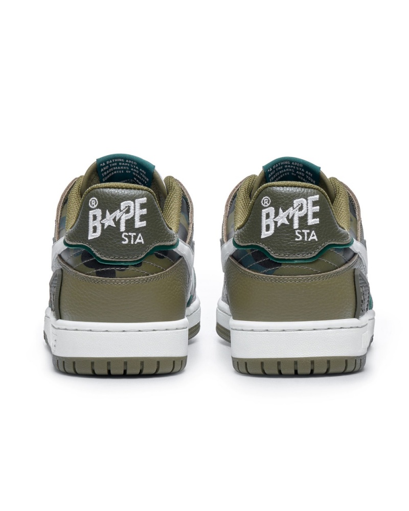 Basket Bape SK8 STA #4 Vert Femme | TQT-74253063